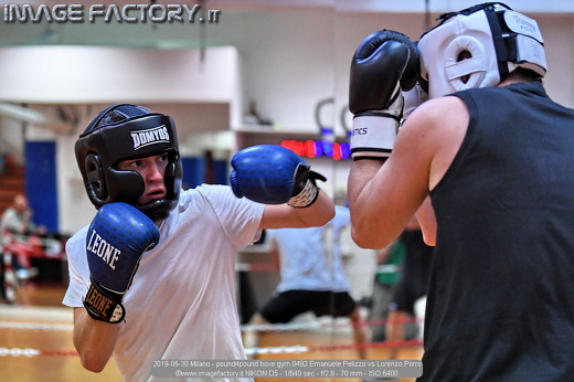 2019-05-30 Milano - pound4pound boxe gym 0492 Emanuele Pelizzo vs Lorenzo Porro